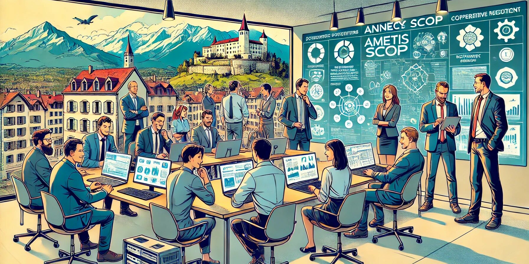 Illustration article blog IT